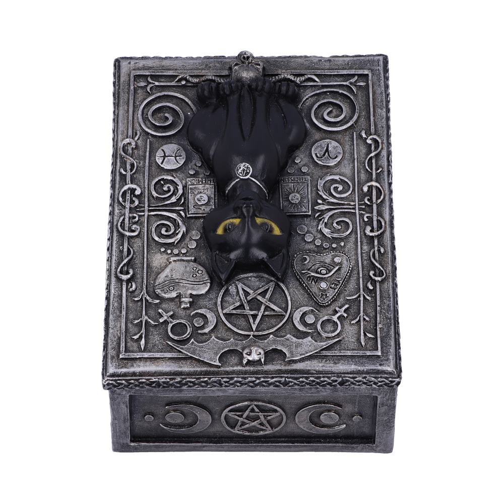 Familiar Spell Black Cat Sigil Trinket Box 13.7cm: 5 - Boxes By Gift Moments