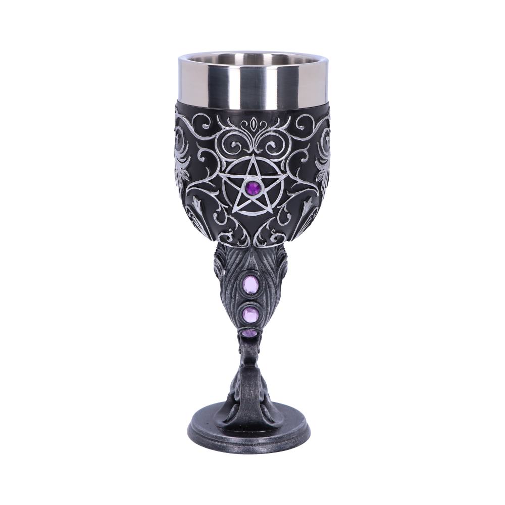 Familiars Love Twin Cat Heart Set of Two Goblets: 5 - Goblets & Chalices By NN Designs