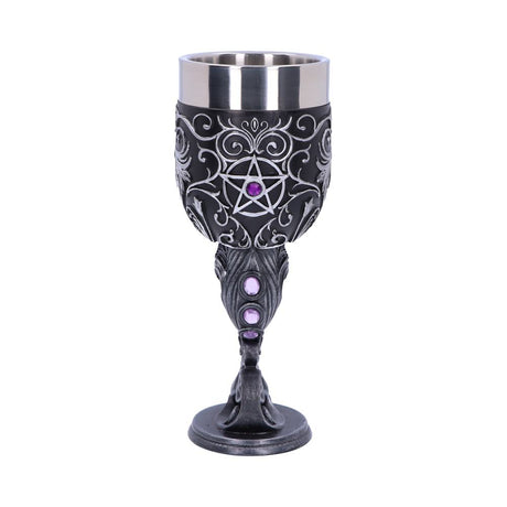 Familiars Love Twin Cat Heart Set of Two Goblets: 5 - Goblets & Chalices By NN Designs