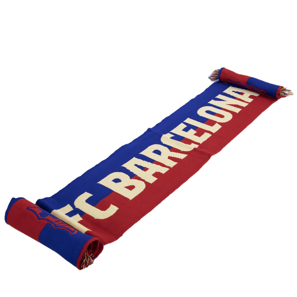 FC Barcelona Colour Split Scarf: 1 - Scarves By Barcelona