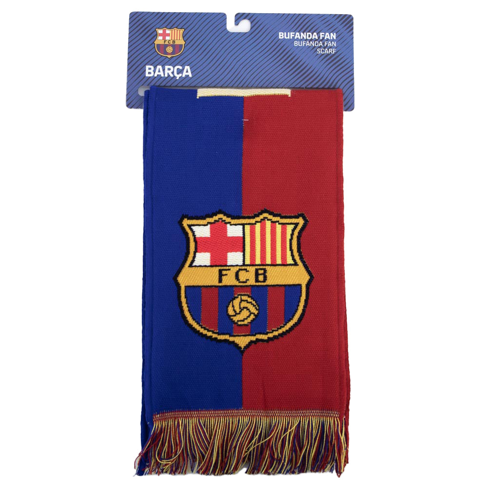 FC Barcelona Colour Split Scarf: 4 - Scarves By Barcelona