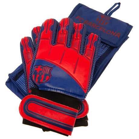 FC Barcelona Delta Goalkeeper Gloves Yths: 1 - Gloves By Barcelona
