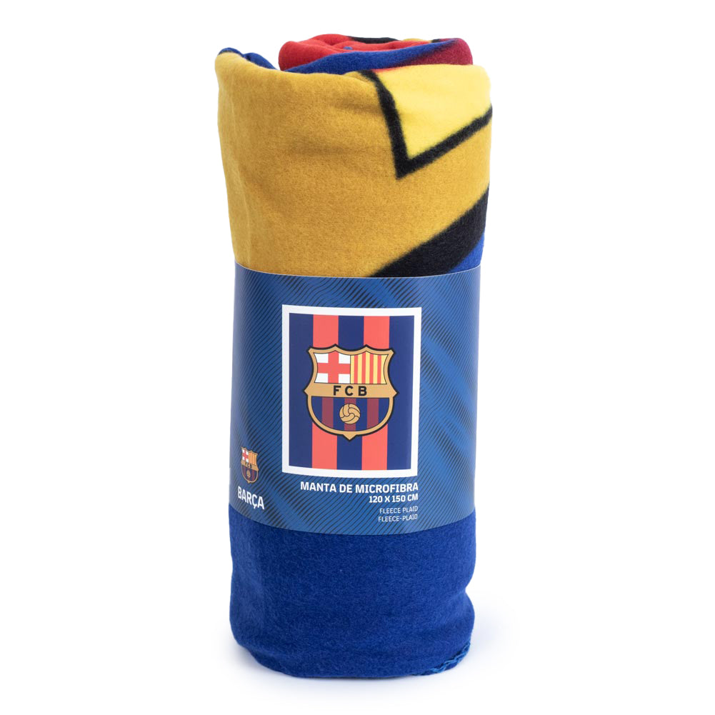 FC Barcelona Logo Fleece Blanket: 4 - Blankets By Barcelona