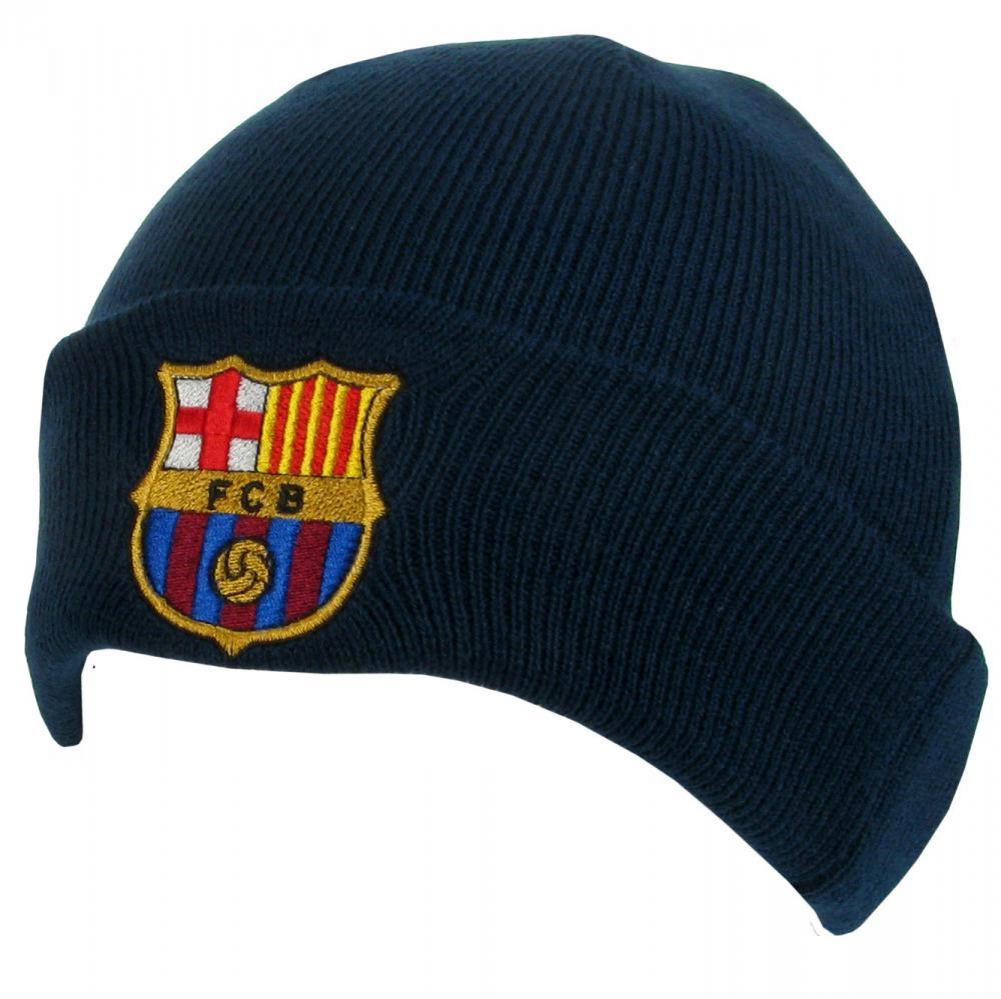 FC Barcelona Navy Cuff Beanie - Shop Caps & Hats At Gift Moments - 1
