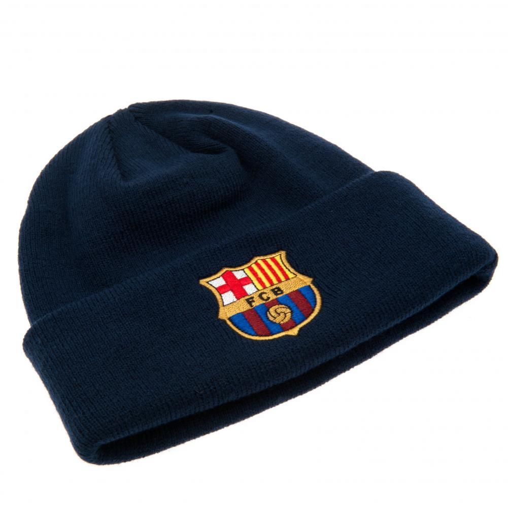 FC Barcelona Navy Cuff Beanie - Shop Caps & Hats At Gift Moments - 2