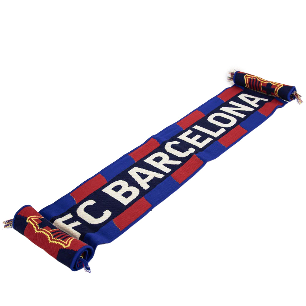 FC Barcelona Navy Stripe Scarf: 1 - Scarves By Barcelona