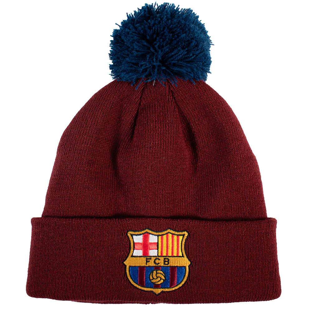 FC Barcelona Red Ski Hat: 2 - Caps & Hats By Barcelona