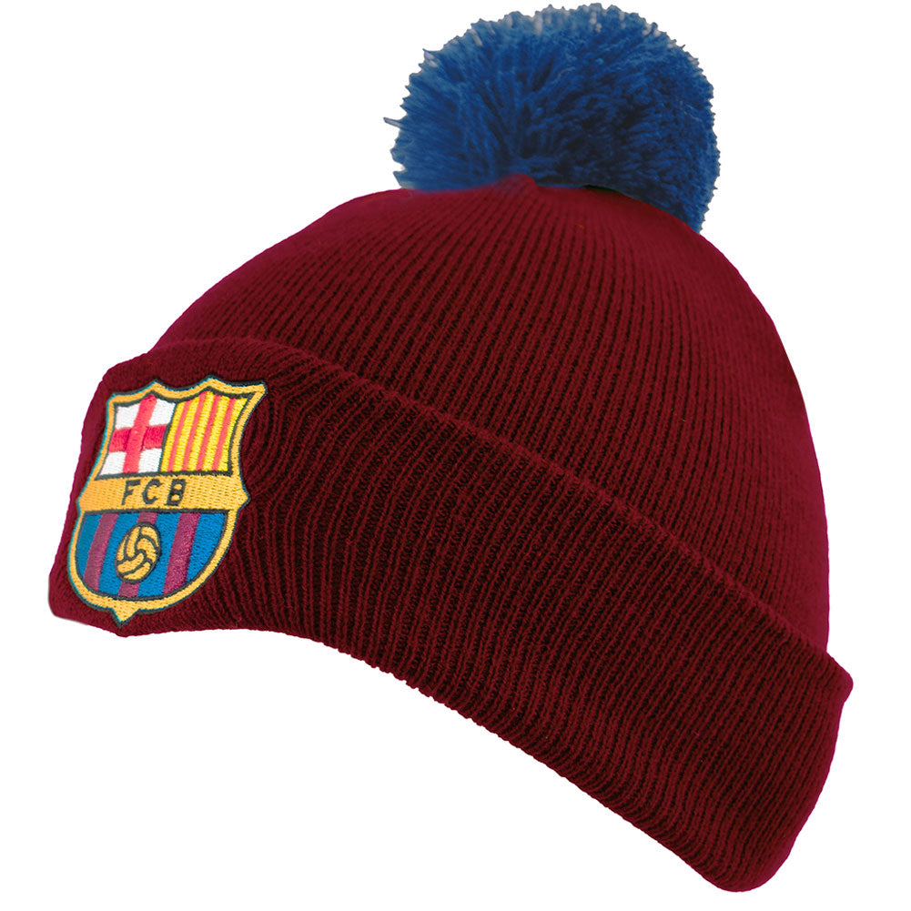 FC Barcelona Red Ski Hat - Shop Caps & Hats At Gift Moments - 1