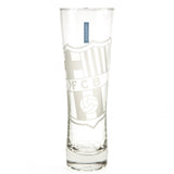FC Barcelona Etched Crest Tall Beer Glass: 1 - Glassware By Barcelona