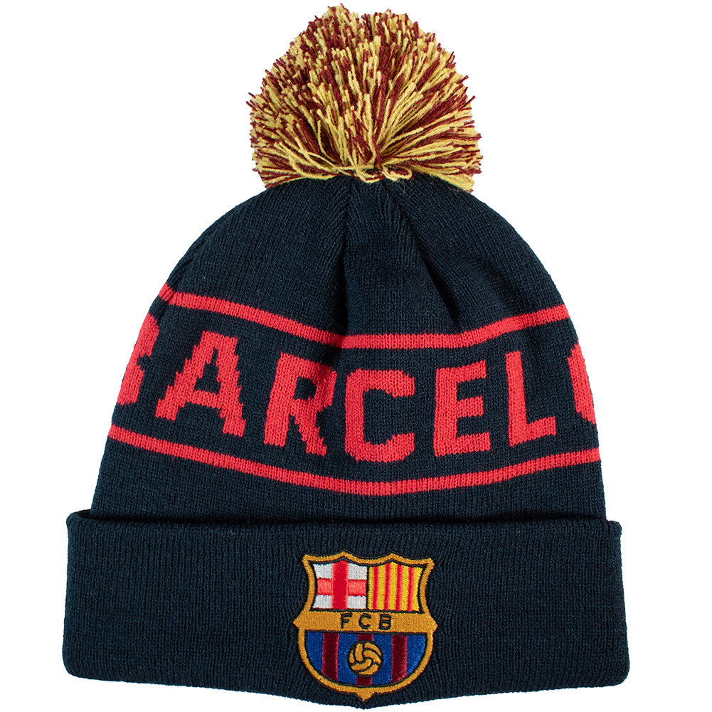 FC Barcelona Text Ski Hat: 3 - Caps & Hats By Barcelona