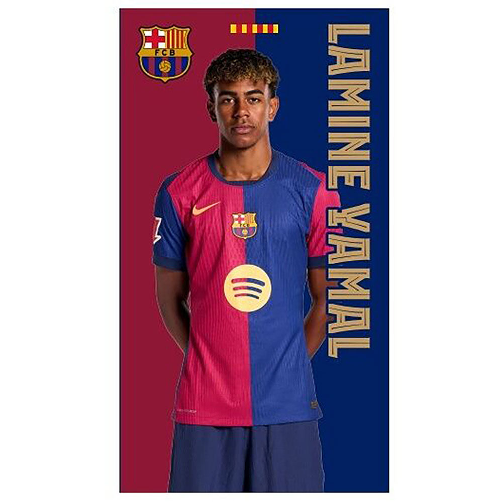FC Barcelona Yamal Vertical Split Towel: 1 - Towels By Barcelona