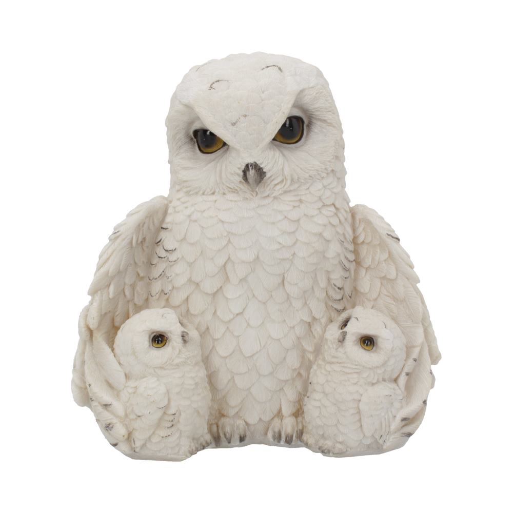 Feathered Family Beautiful Snowy Owl Trio 21.5cm: 2 - Figures & Collectables By Gift Moments