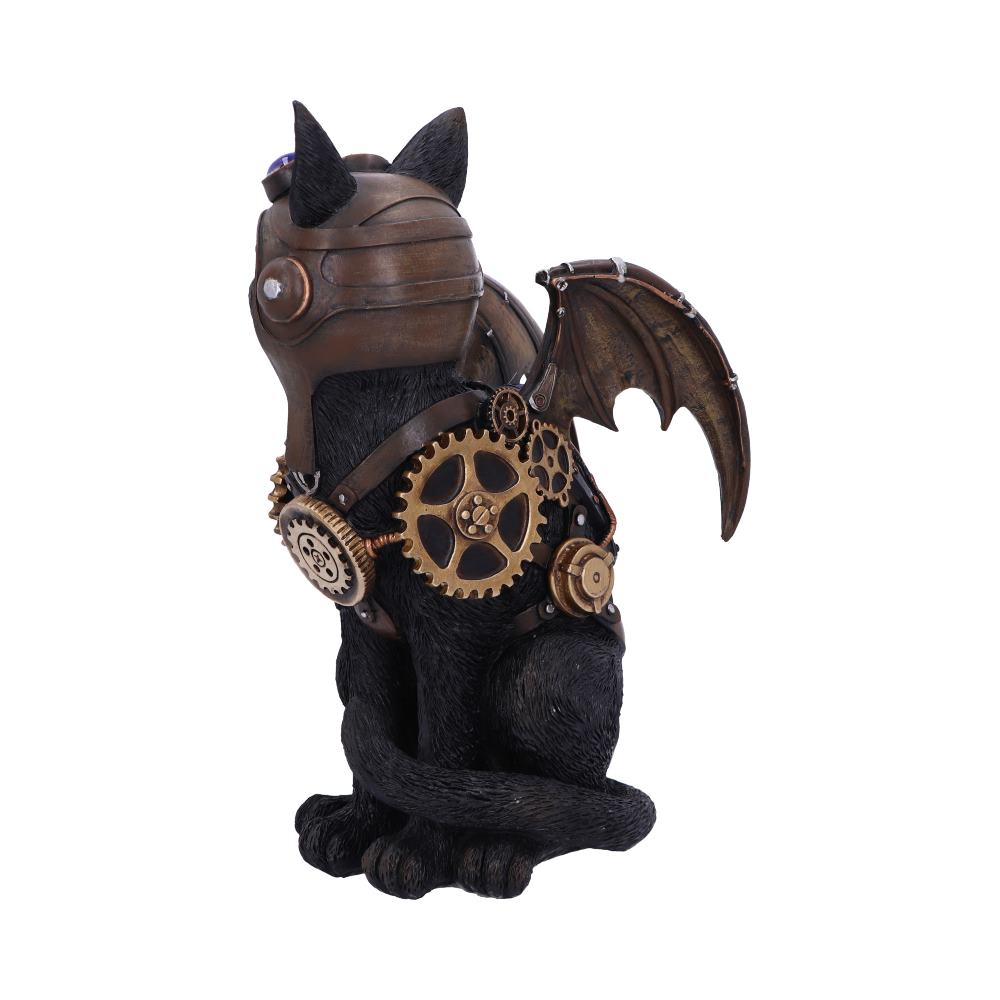 Feline Flight 22.7cm Steampunk Black Cat Pilot Figurine: 5 - Figures & Collectables By Gift Moments