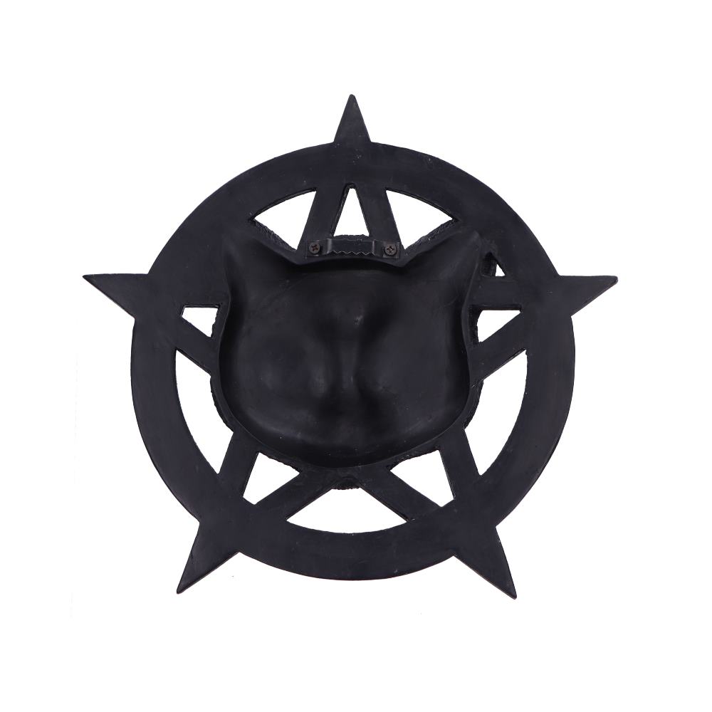 Feline Worship Cat Pentagram Wall Plaque 25.5cm: 4 - Wall Hanging Sculptures By Gift Moments