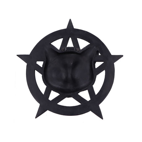 Feline Worship Cat Pentagram Wall Plaque 25.5cm: 4 - Wall Hanging Sculptures By Gift Moments
