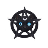 Feline Worship Cat Pentagram Wall Plaque 25.5cm: 2 - Wall Hanging Sculptures By Gift Moments