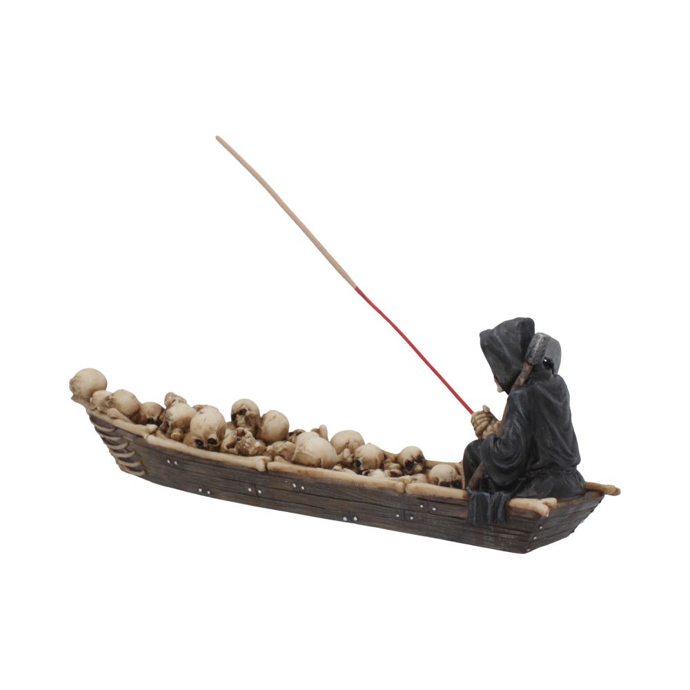 The Ferryman Grim Reaper River Styx Skeleton Incense Holder: 5 - Incense Holders By NN Designs