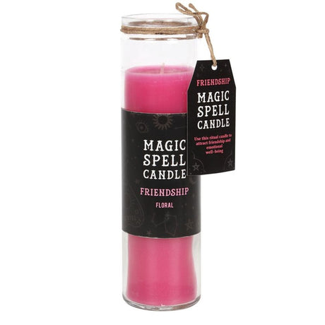 Floral ’Friendship’ Spell Tube Candle: 1 - Candles By Gift Moments