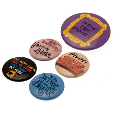 Friends Button Badge Set: 2 - Badges By Friends