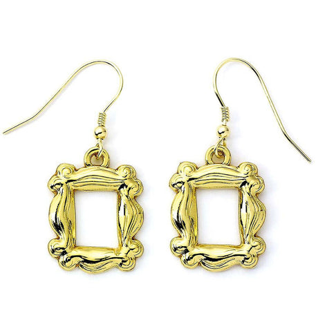 Friends Gold Plated Frame Hook Earrings: 2 - Jewellery By Friends