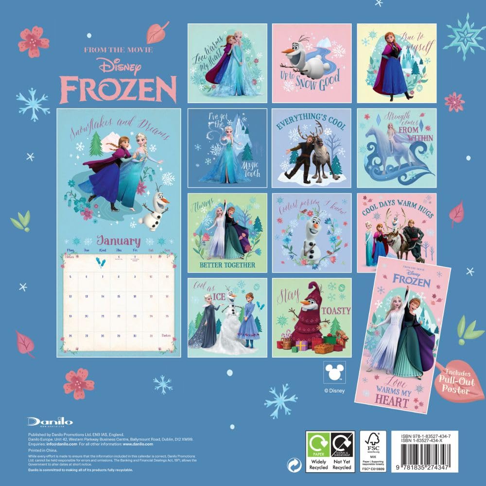 Frozen Square Calendar 2026: 4 - Calendars By Frozen