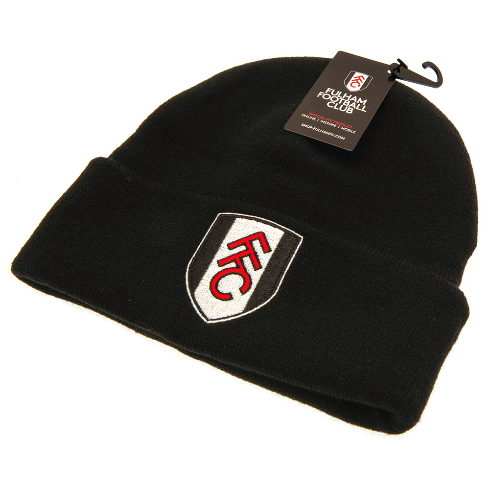 Fulham FC Black Cuff Beanie: 3 - Caps & Hats By Fulham