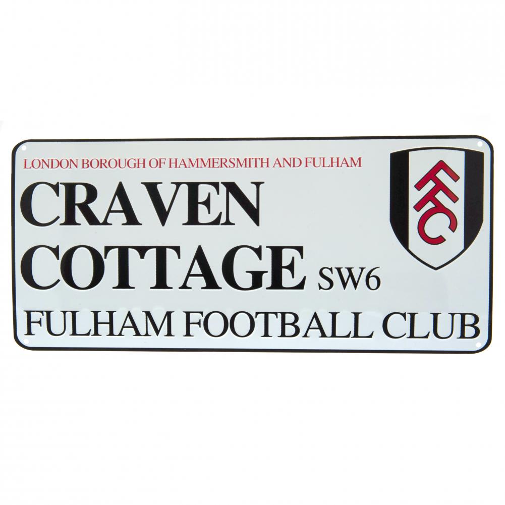 Fulham FC White Street Sign: 1 - Signs & Plaques By Fulham