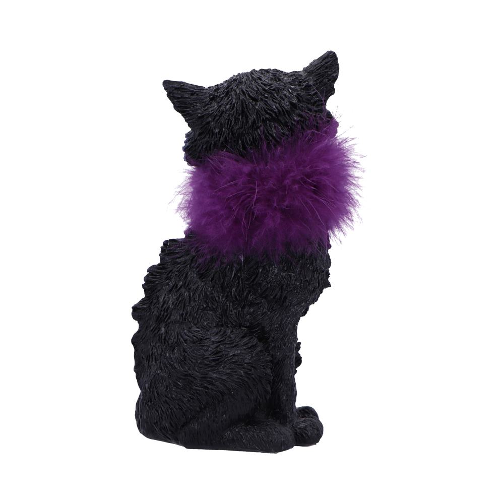 Furgus Black Cat Feather Boa Figurine 19.5cm: 4 - Figures & Collectables By Gift Moments