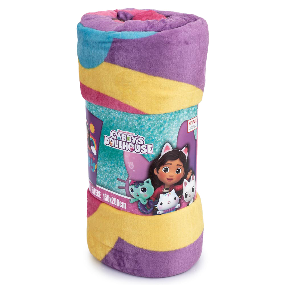 Gabby’s Dollhouse Premium XL Fleece Blanket: 2 - Blankets By Gabby’s Dollhouse
