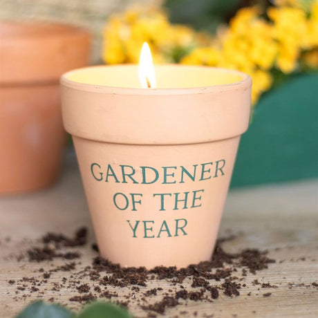 Gardener of the Year Citronella Candle: 1 - Candles By Gift Moments