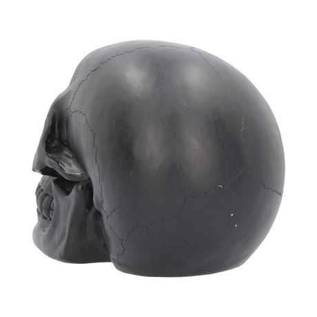Geode Skull Black Purple Gothic Glitter Skull Figurine: 5 - Figurines Medium (15-29cm) By NN Designs