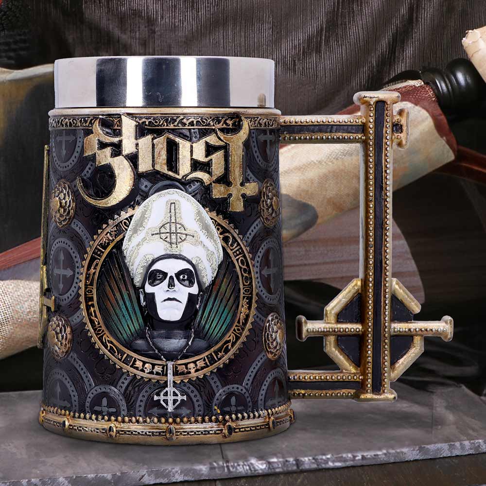 Ghost Papa Emeritus III Gold Tankard - Shop Tankards At Gift Moments - 1