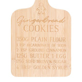Gingerbread Cookies Bamboo Serving Board: 4 - Chopping Boards By Gift Moments