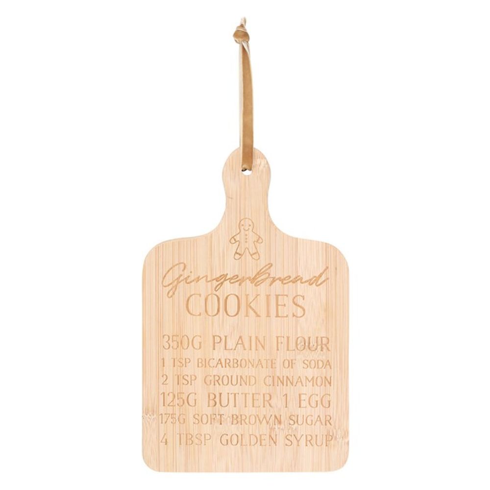 Gingerbread Cookies Bamboo Serving Board: 2 - Chopping Boards By Gift Moments
