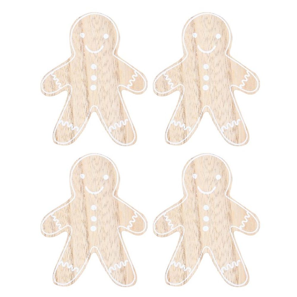 Gingerbread Man Coaster Set: 1 - Coasters By Gift Moments
