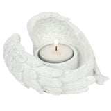 Glitter Angel Wing Candle Holder: 3 - Candle Holders By Gift Moments