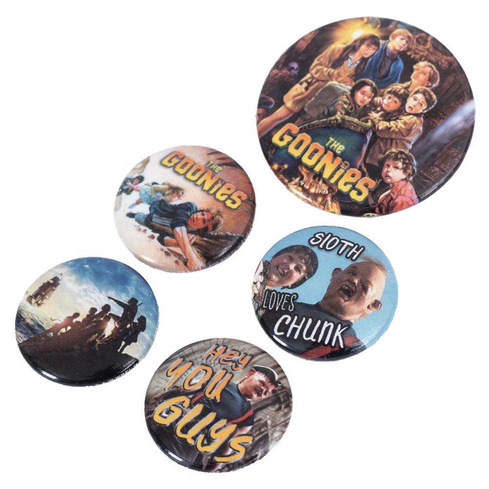 The Goonies Button Badge Set: 2 - Badges By The Goonies