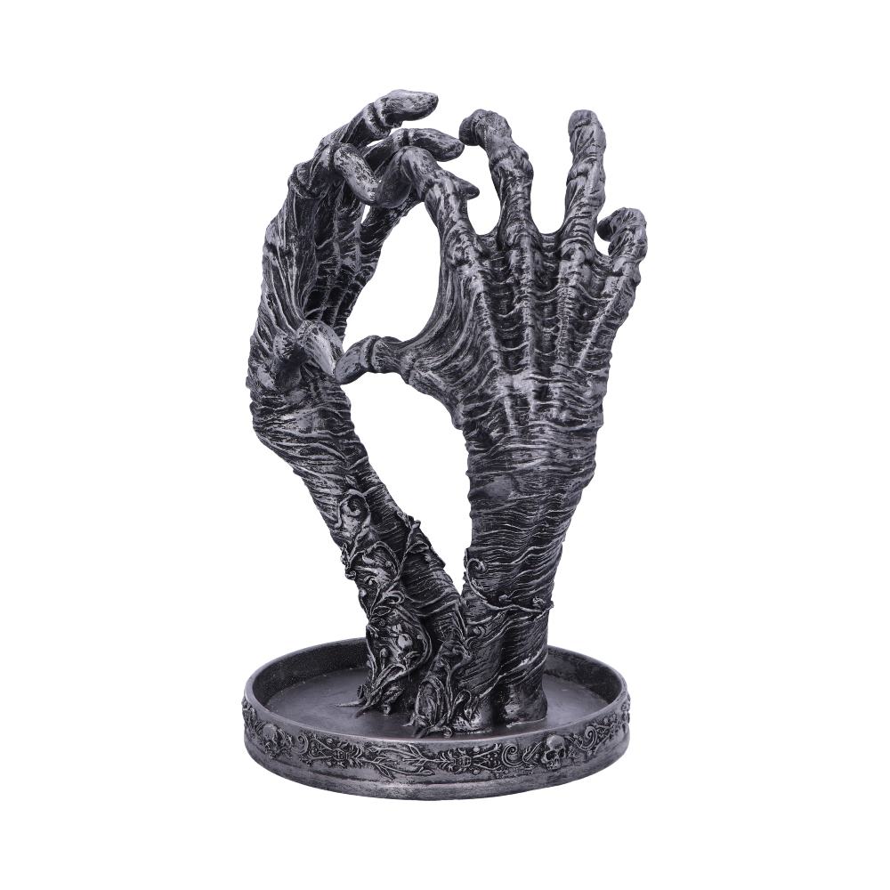 Gothic Mummified Love Heart Hands Jewellery Dish Holder: 3 - Figures & Collectables By NN Designs