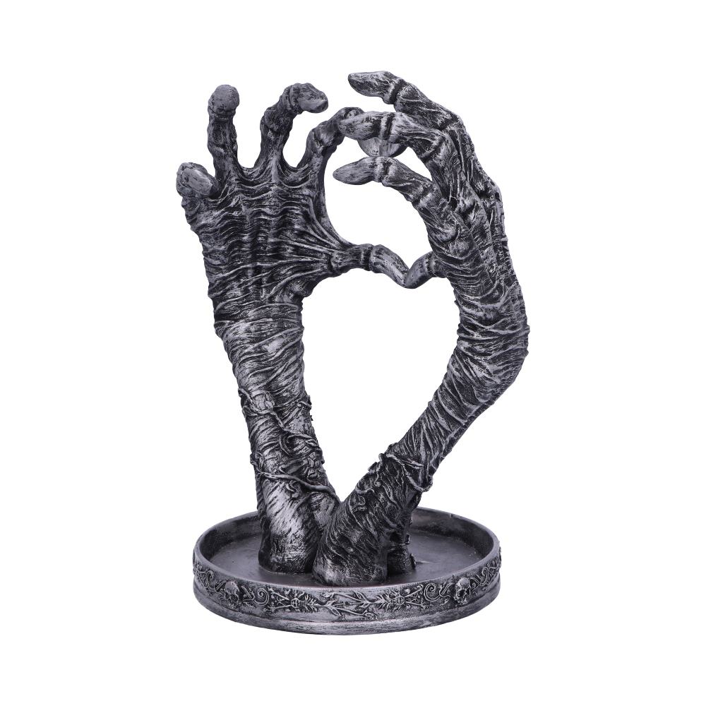 Gothic Mummified Love Heart Hands Jewellery Dish Holder: 5 - Figures & Collectables By NN Designs