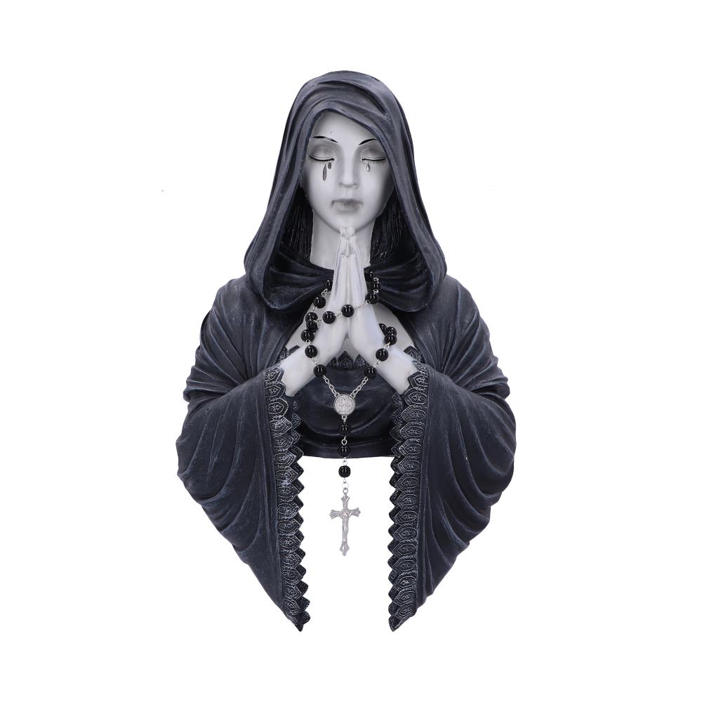 Gothic Prayer Wall Plaque Designed By Anne Stokes 39cm: 2 - Wall Hanging Sculptures By Anne Stokes