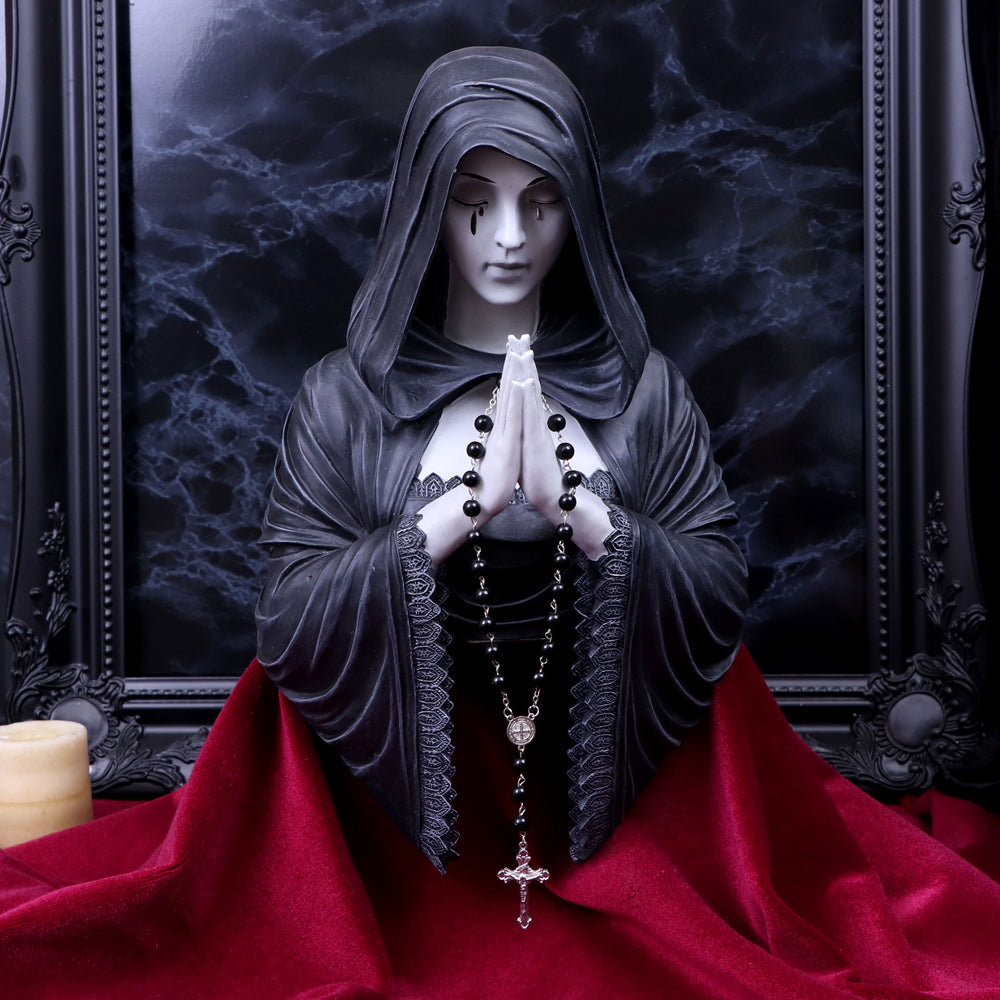 Gothic Prayer Wall Plaque Designed By Anne Stokes 39cm: 1 - Wall Hanging Sculptures By Anne Stokes