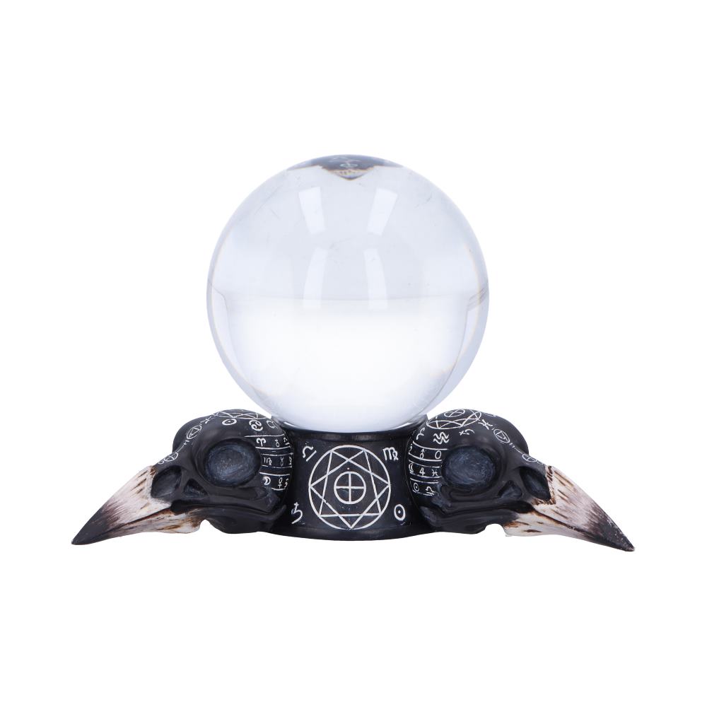Gothic Raven Crystal Ball and Holder 15cm: 4 - Crystal Balls & Holders By Gift Moments