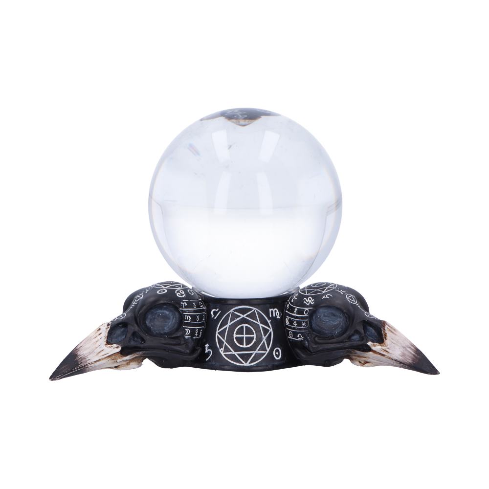 Gothic Raven Crystal Ball and Holder 15cm: 2 - Crystal Balls & Holders By Gift Moments