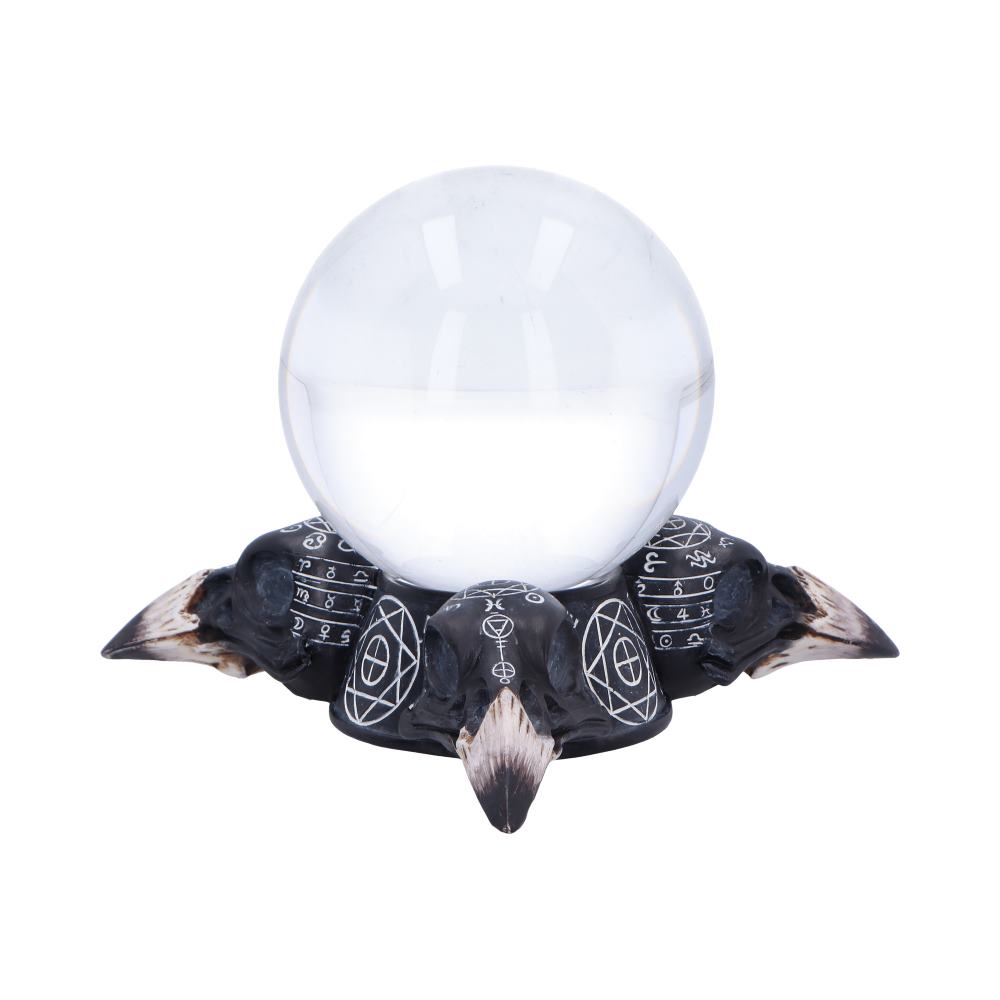 Gothic Raven Crystal Ball and Holder 15cm: 3 - Crystal Balls & Holders By Gift Moments
