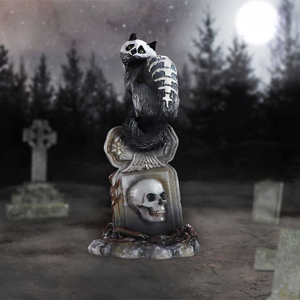Gothic Skull Cat by Martin Hanford 15cm: 1 - Figures & Collectables By Gift Moments
