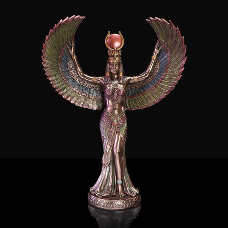 Graceful Isis Figurine Embodiment of Magic Wisdom and Divinity: 2 - Figurines Large (30-50cm) By NN Designs