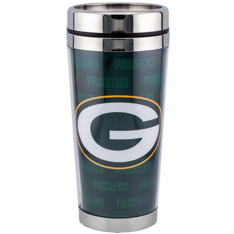 Green Bay Packers Travel Mug 16oz: 1 - Mugs By American Sports