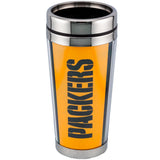 Green Bay Packers Travel Mug 16oz: 6 - Mugs By American Sports
