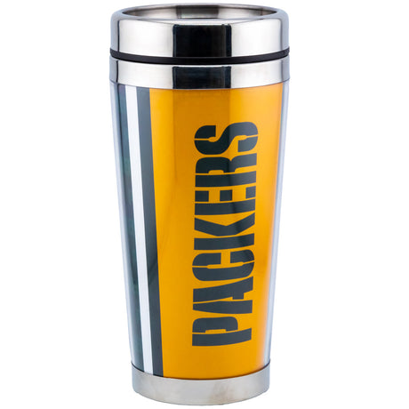 Green Bay Packers Travel Mug 16oz: 4 - Mugs By American Sports