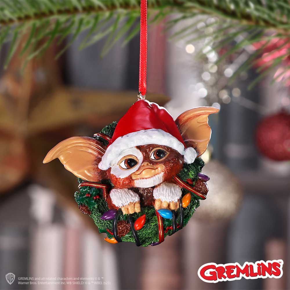Gremlins Gizmo in Wreath Hanging Ornament: 1 - Decorations By Gremlins